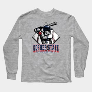 Gopher State Forever Diamond Baseball Long Sleeve T-Shirt